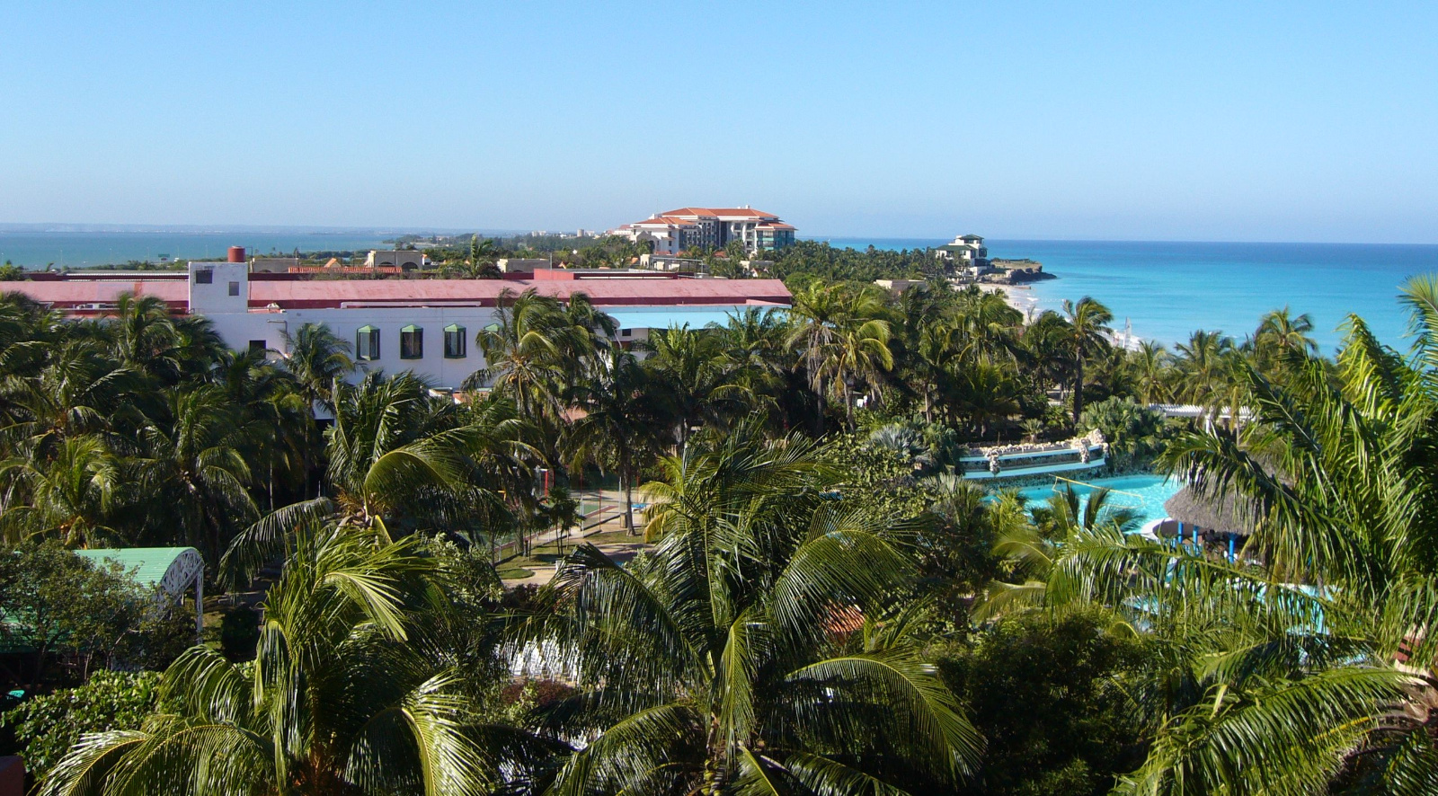 Uitzicht 2e hotelkamer